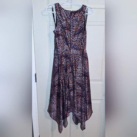 Kensie Multicolor Metallic Shimmer Leopard Print Formal Dress - Picture 4 of 5